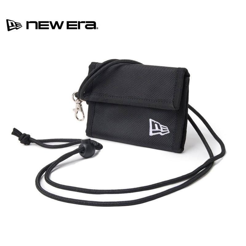 ニューエラ new era NEWERA 財布 二つ折り財布 三つ折り財布 ネックウォレット NECK WALLET 14751664【メンズ レディース ストラップ付き 小銭入れ付きカードケース カード入れ ミニウォレット コインケース カード収納 小さい 小銭入れ ミニ財布 カード収納 小さい財布】