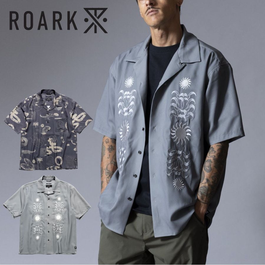 �������� ��Х��Х� ROARK REVIVAL Ⱦµ����� "W.B.N" "PALM EMBROIDERY" GONZO S/S RWJ1204-CHA RWJ1205-MON�ڥ�� �����ϥ���� ���� �졼��� �ƥ󥻥� �ä��� ���ݥ��å� �ܥå������륨�å� ���� �ɽ���