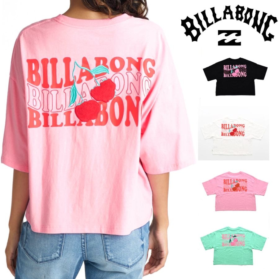 �ӥ�ܥ� BILLABONG T����� Ⱦµ �����꡼ �磻�� �롼�� �����åץ� T����� CHERRY WIDE LOOSE CROPPED TEE BG01C208�ڥ�ǥ����� ������� �����ޥ� ȾµT����� �ƥ�������� �����ե��� ���ȥ꡼�� ������ �ס��� �����ե��� �����ե������� ���襤�� ��������