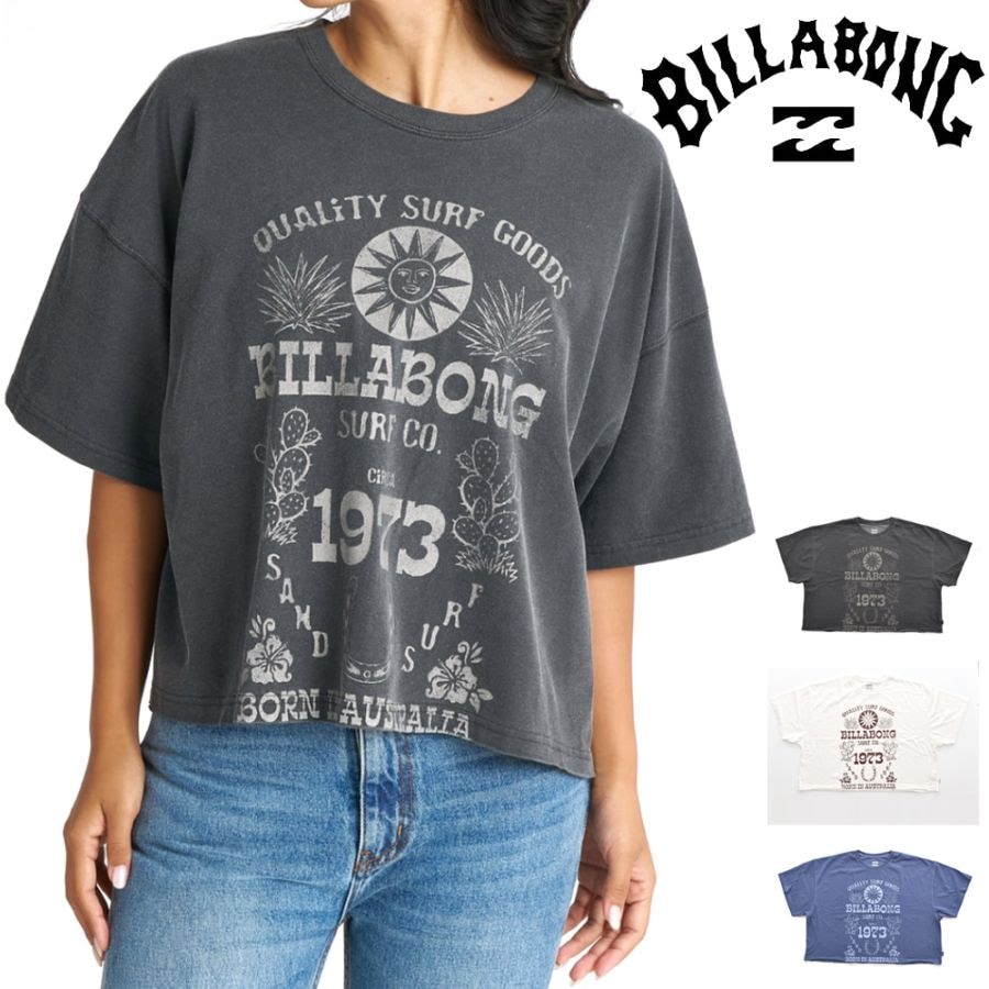 �ӥ�ܥ� BILLABONG T����� Ⱦµ ���� �������� �磻�� �롼�� �����åץ� ������ �ɥ饤 T����� SUN ECHOES WL CROPPED COOL DRY TEE BG01C209�ڥ�ǥ����� ������� �����ޥ� �ܿ��䴶 �ۿ�®�� UPF15 UV���å� ���Ƥ��ɻ� ȾµT����� �ƥ�������� �����ե����