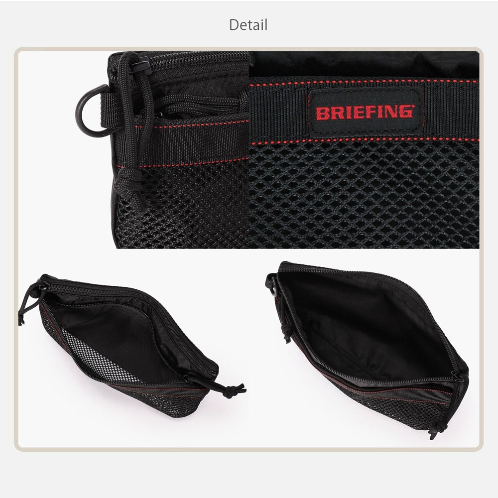ブリーフィング BRIEFING ポーチ メッシュフラットポーチ S ロング
