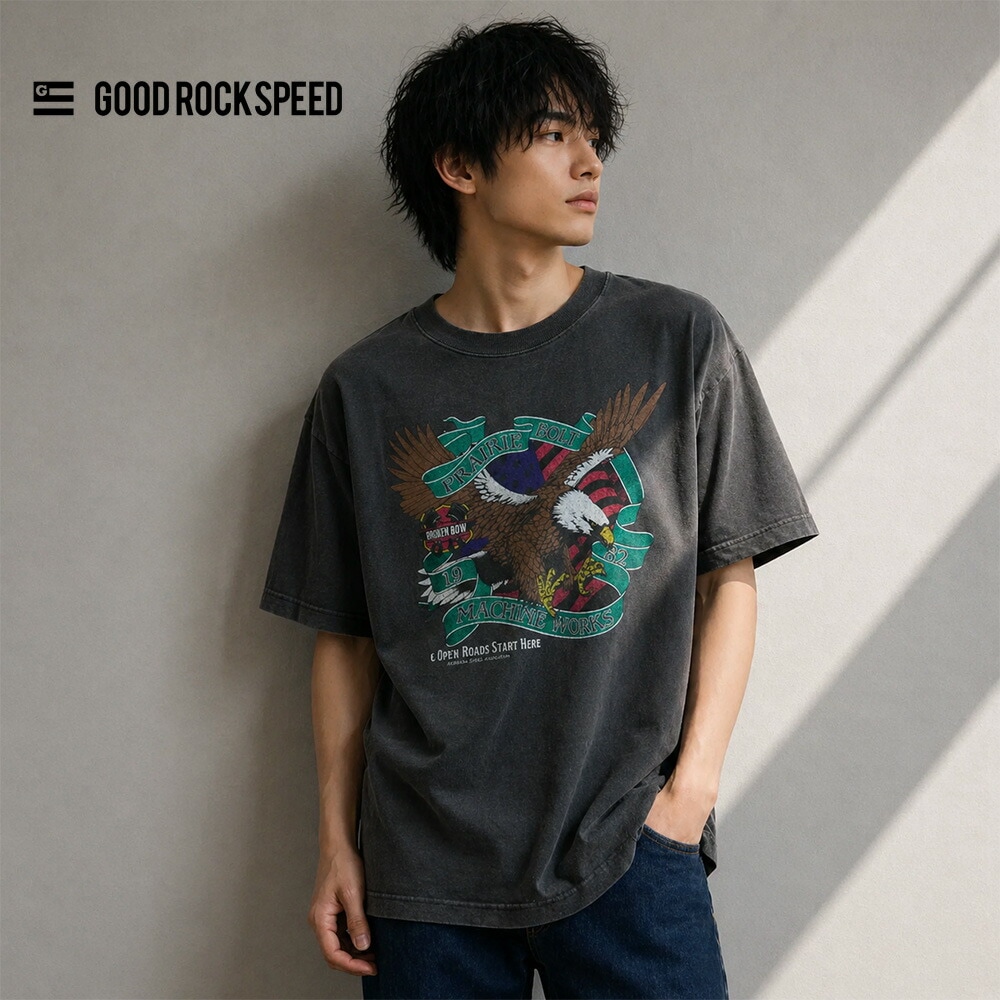 ヴィンテージ加工 Tシャツ プレーリー ボルト 半袖Tシャツ PRAIRIE