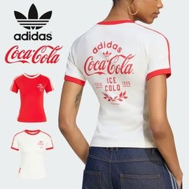 アディダス オリジナルス adidas originals×コカ・コーラ Coca-Cola Tシャツ コラボ スリーストライプ Tシャツ 3 STRIPES TEE KY7558 KY7559【レディース ウィメンズ ウーマンズ コラボレーション 3ストライプス サッカー ウエア スポーツ 半袖 コカコーラ CocaCola】