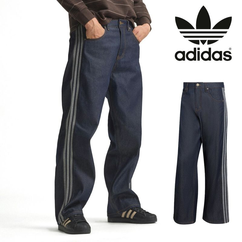 アディダス オリジナルス adidas originals デニムパンツ アディカラー