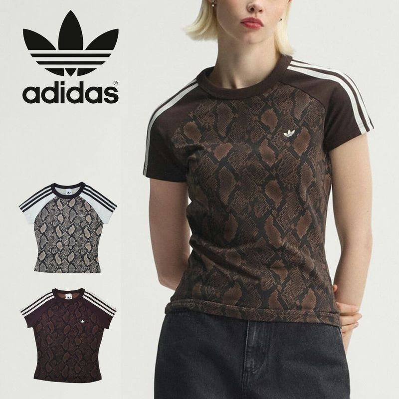 �ں���������12%OFF������ۥ��ǥ����� ���ꥸ�ʥ륹 adidas originals ��ǥ����� T����� ���͡����ץ��� ���� T����� Snake Print Cali Tee KX1888 KX1889�ڥ������ Ⱦµ T����� �����ե��å� ���롼�ͥå� �����奢�� ���ȥ꡼�� ���� ���� �ѥ���������