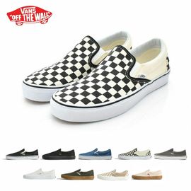 バンズ ヴァンズ VANS vans スニーカー スリッポン クラシックスリップオン Classic Slip-On VN000EYEBWW VN000EYEBLK VN000EYENVY VN000EYEBKA【メンズ レディース 靴 シューズ 紐なし 履きやすい 定番 チェッカー チェック柄 USA企画 US企画 VN品番】