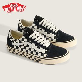 ������ VANS �Х� ���ˡ����� ������ɥ������� Old Skool VN000Z901KP�ڥ�� �� OldSkool �������å� �����å����ܡ��� �����å� �����奢�� ���塼�� ������� USA��� US��� ���� �������� ���ȥ꡼�� ������ ���ᥫ�� CHECKERBOARD BLACK MARSHMALLOW �֥��ɡ�