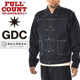 FULLCOUNT �ե륫����� GDC �����ǥ������� ����� �ǥ˥ॸ�㥱�å� Classic Pleated Denim Jacket GFC2002�ڥ�� 13oz ��������å��ǥ˥� ��������� G����� �ȥ�å������㥱�å� ��󥦥��å��� 1st 2nd Type1 Type2 �ե������� ������� ���� ����ܥ졼������