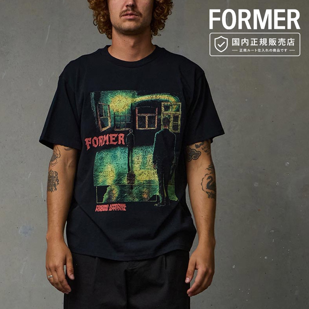 �ե����ޡ� FORMER T����� �ޥ���� ���饹 Ⱦµ T����� MIND GLASS T-SHIRT FTE-26301�ڥ�� ���� ȾµT����� �֥�å� �� ���åȥ� ����ܥ졼����� ����� ����ե��å�T����� �ץ���T����� ���롼�ͥå� �����奢�� ���ȥ꡼�� ������ �������� �֥��ɡ�