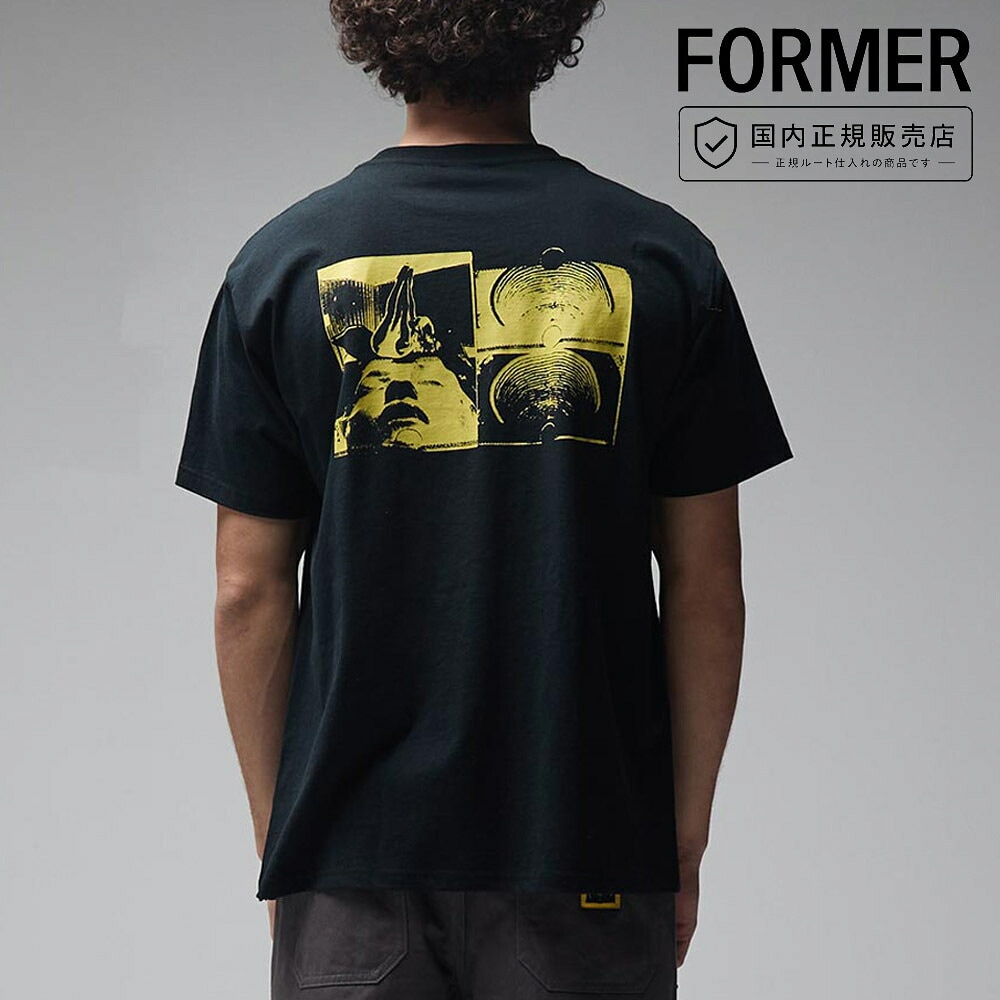 �ե����ޡ� FORMER T����� ����١��� ����å��� ���硼�ȥ��꡼�� ELEVATE CRUX T-SHIRT FTE-26307�ڥ�� ���� ȾµT����� �֥�å� ��  ���åȥ� ����T �ץ���T ����ե��å�T����� �ץ���T����� ���롼�ͥå� �����奢�� ���ȥ꡼�� ������ �������ȡ�