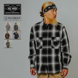 BIG MIKE �ӥå��ޥ��� �ͥ륷��� �إӡ� �ե��ͥ� ���󥰥��꡼�� ����� Heavy Flannel L/S Shirt 102635103 102635104 102635105 102635106 102635107��Ĺµ����� �����å������ �������� ���ᥫ�� �����奢�� �Х����� ������ơ��� �ӥ�ơ��� �礭����������