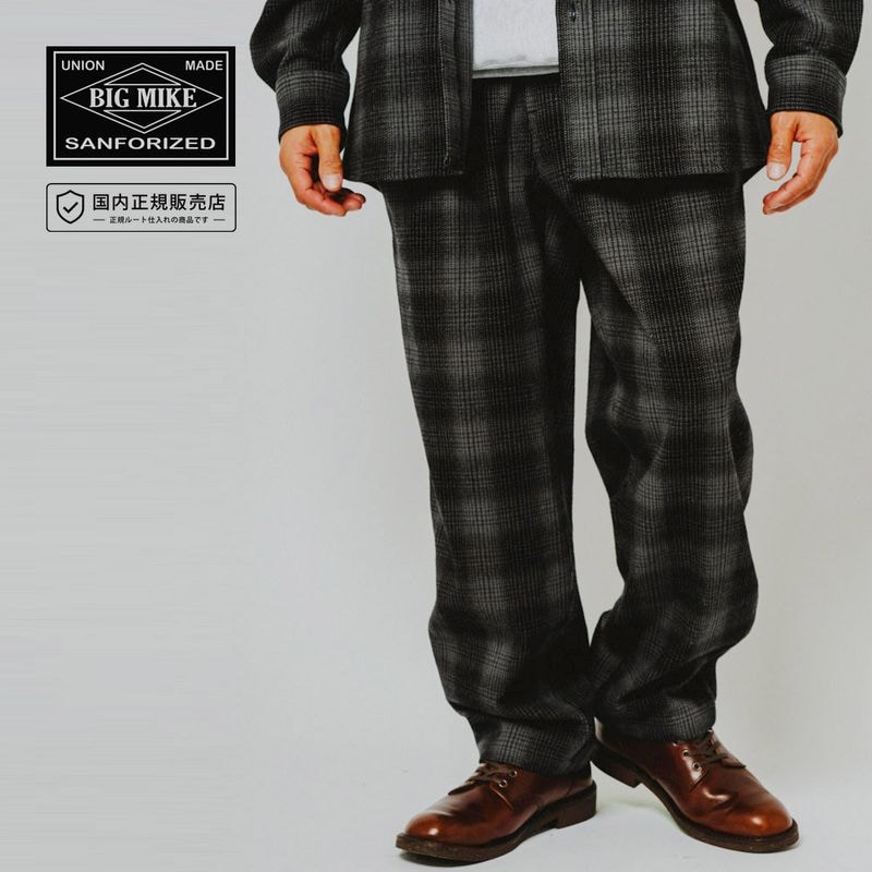 BIG MIKE �ӥå��ޥ��� �ѥ�� �إӡ� �ե��ͥ� �������� �ѥ�� Heavy Flannel Easy Pants 102637600�ڥ��åȥ�100% ������� �����å��ѥ�� ����ѥ�� ���������ѥ�� ���ȥ졼�� ���ᥫ�� �Х����� ������ơ��� �ӥ�ơ��� �ɥ��������� �������ȥ��� �����եå���