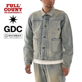 FULLCOUNT �ե륫����� GDC �����ǥ������� ����� �ǥ˥ॸ�㥱�å� Classic Pleated Denim Jacket Hand Wash GFC2002HW�ڥ�������å� ��������� G����� �ȥ�å������㥱�å� �ϥ�ɥ����å��� 1st 2nd Type1 Type2 �ե������� ������� ���� ����ܥ졼������