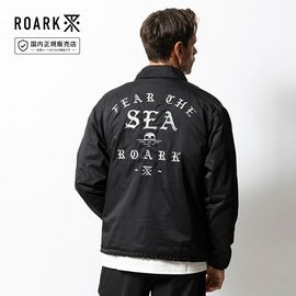 ����������Х��Х� ROARK REVIVAL ���������㥱�å� Fear The Sea Coaches Jacket RJJ1258-BLK�ڥ�� ���㥱�å� �������� ������ɥ֥졼���� ΢�ե꡼�� ΢�Ϥ��� �ɽ� �ɥ��� ���� �� �֥�å� �� �����ȥɥ� ���ȥ꡼�ȡ�