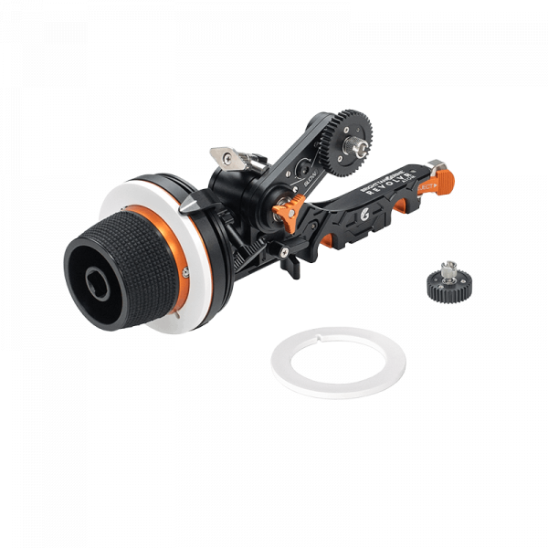 Revolvr Atom Mini Kit: 15mm Core Bridge, Revolvr Atom Handwheel, Atom Swing arm, 2 Gear, 2 Marking Discs