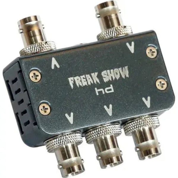 Freakshow HD 4K 12G 1��4 MICROSPLIT MSX4-L  Distribution Amp MSX4-L 2 pin Lemo Style (Pin 1 Negative Pin 2 Positive)