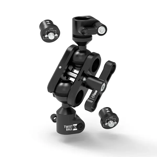 TWIST Ball Monitor Mount with ARRI 1/4-20 + ARRI 1/4-20 Spuds