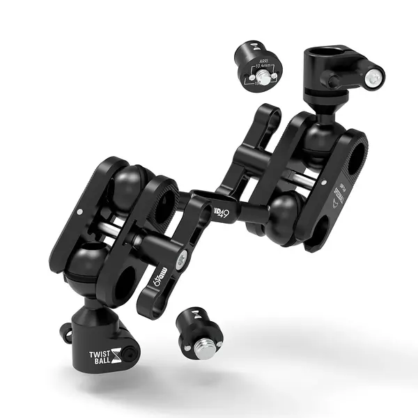 TWIST Ball Monitor Arm 3 Inch with ARRI 1/4-20 + ARRI 3/8-16 Spuds
