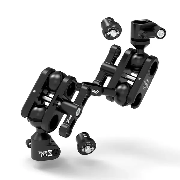 TWIST Ball Monitor Arm 3 Inch with ARRI 1/4-20 + ARRI 1/4-20 Spuds