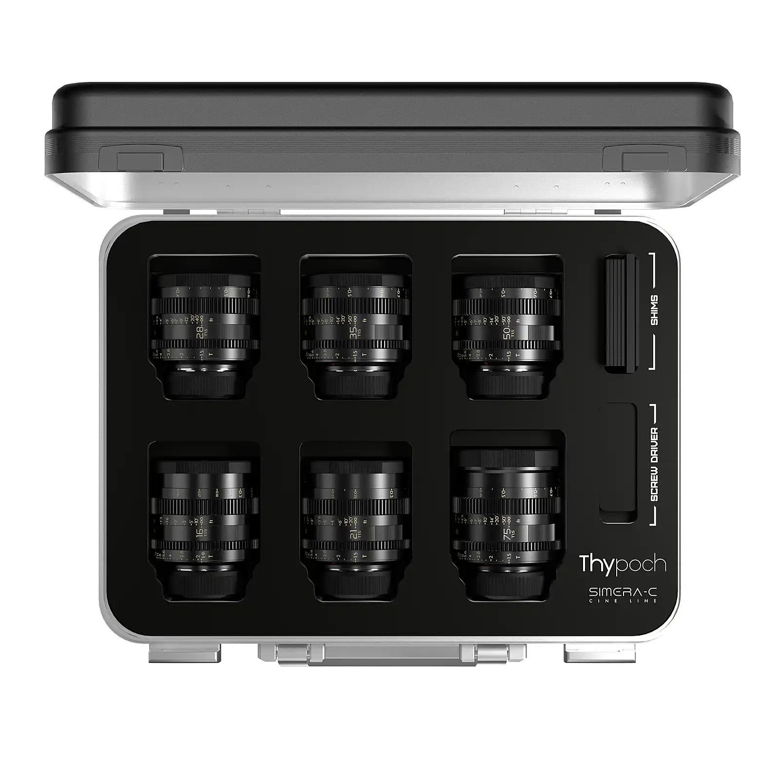 Simera-C 16,21,28,35,50,75mm  6-lens kit (M mount)