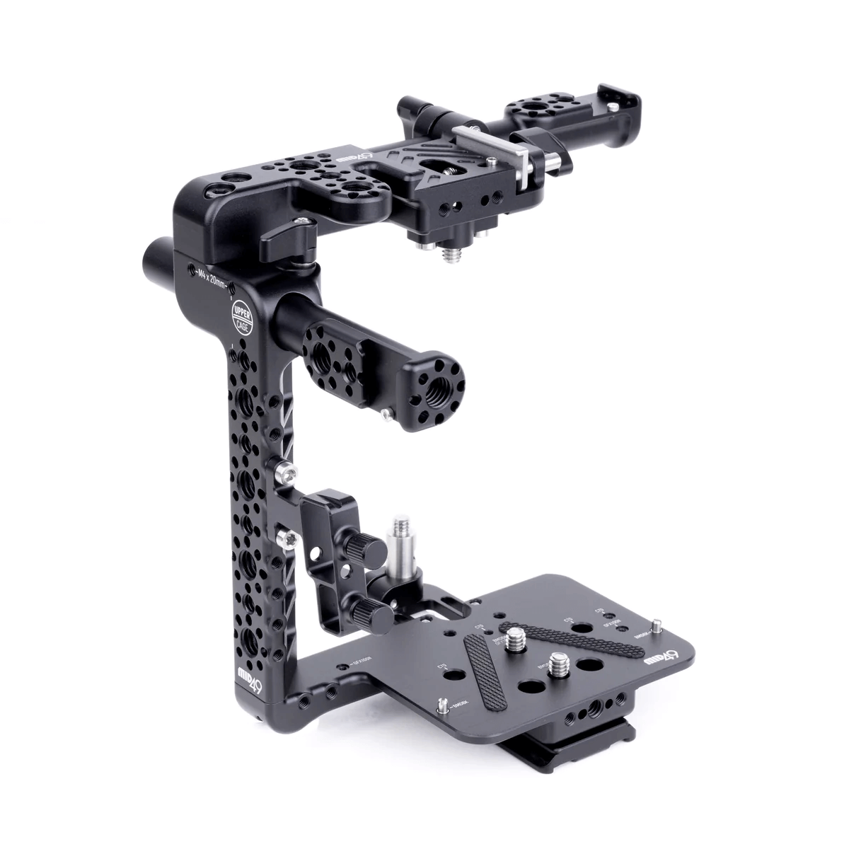 Upper Cage for Blackmagic Cinema Camera 6K (Full Frame, Pocket Pro, Pocket G2)  +  Audio Breakout AB-6