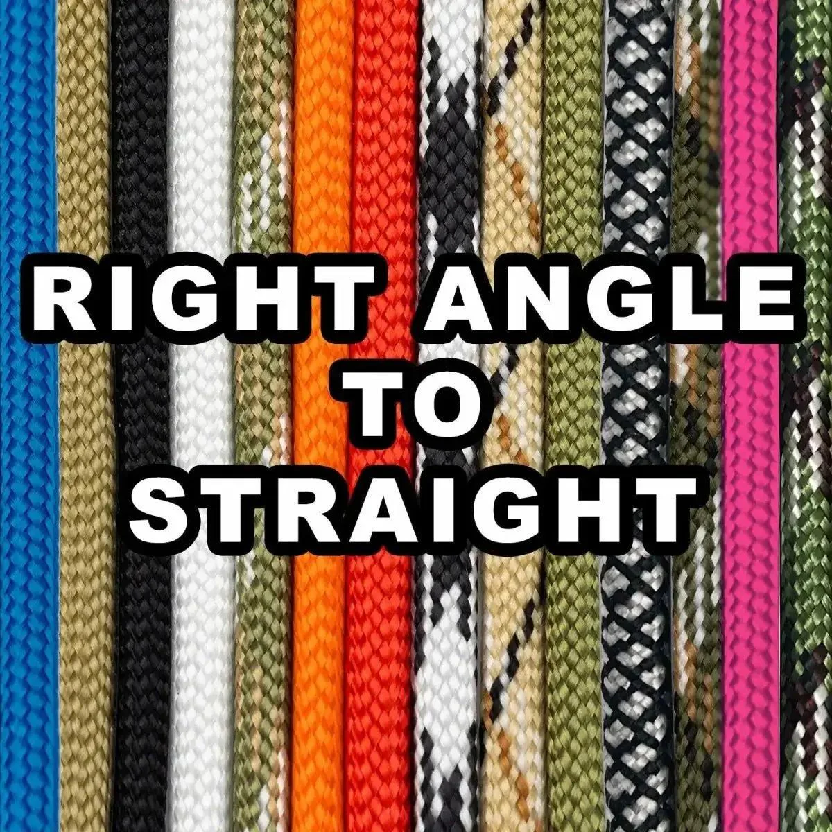 "COMBAT" Series 550 Paracord TRUE 12G™ 75Ohm 4K SDI (RIGHT ANGLE to STRAIGHT)