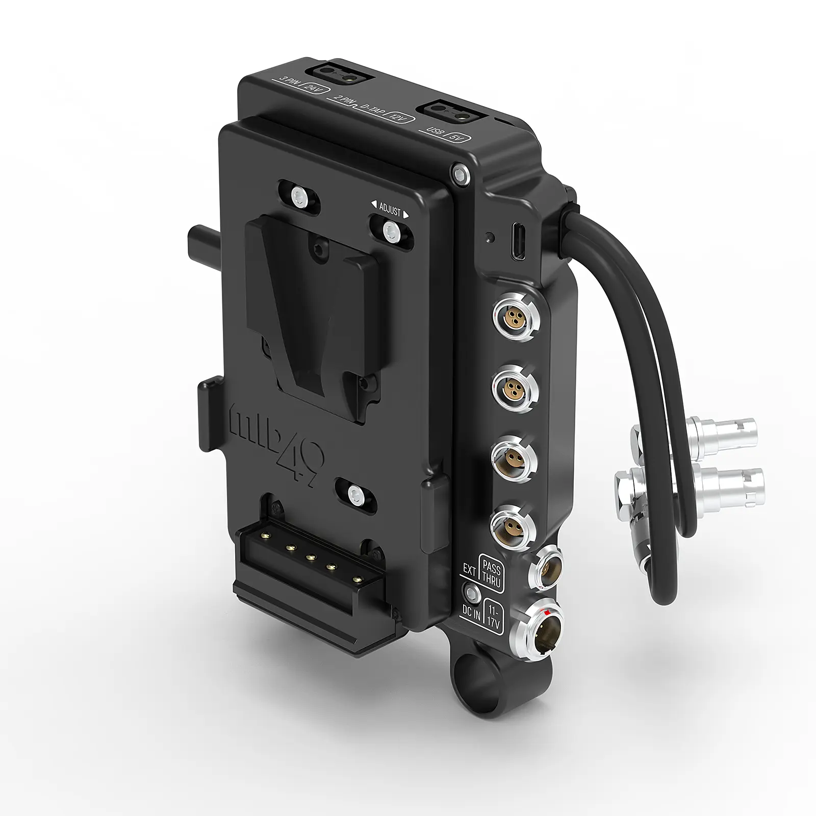 Power Distribution Box DB-1 (RED Komodo-X / V-Raptor, V-Mount, Rod Mounted)