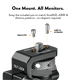 Universal Monitor Mount (1/4"-20 Top, 15mm Rod Base)