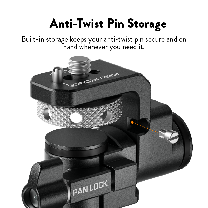Universal Monitor Mount (1/4"-20 Top, Cold Shoe Base)