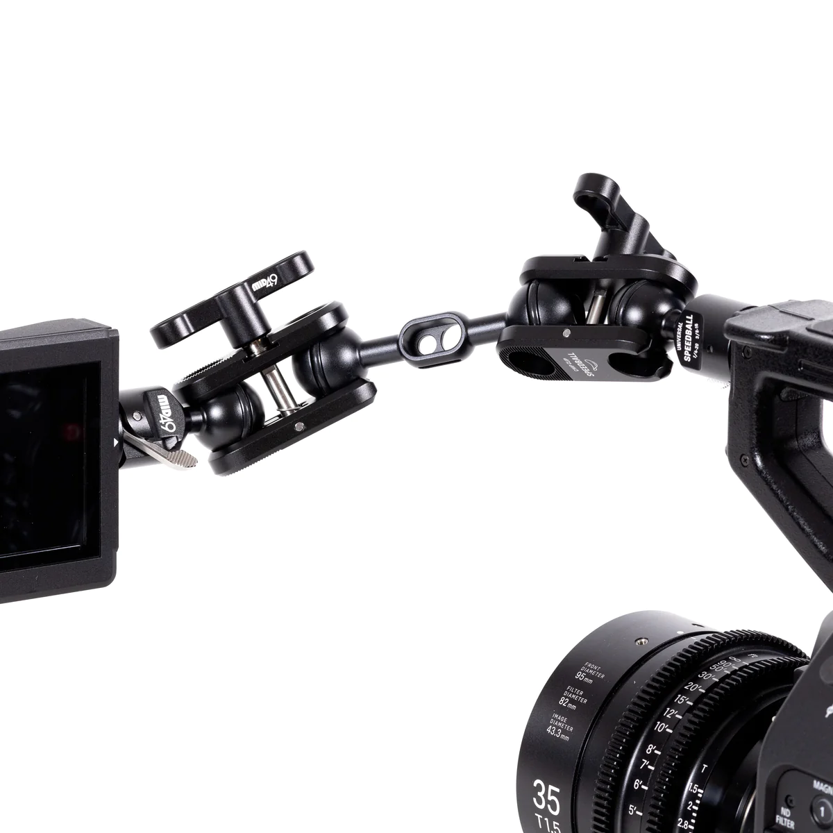 Universal Speedball Monitor Arm 3 in