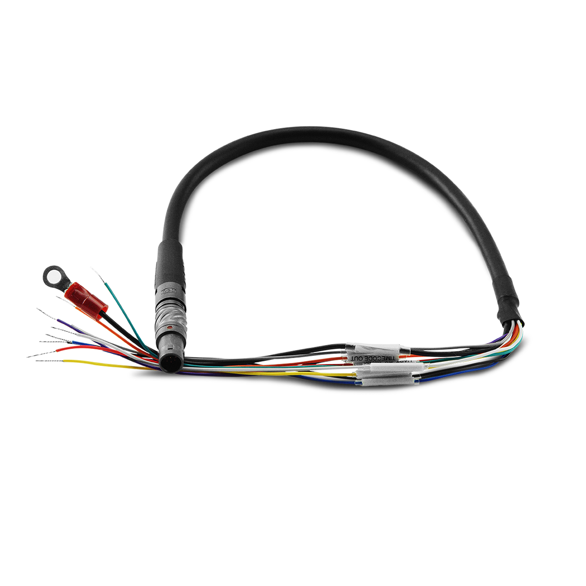 RED_ 9-Pin EXT-to-Flying Lead Cable 1.3'