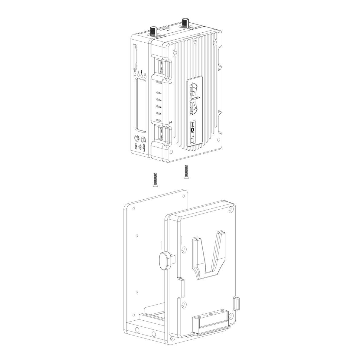 Bond Dual Battery Plate Mount 14.4V For Bond and Cube 600/700 Series - V-Mount