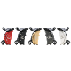 The GDU Atlas Handle KOMODO / RIGHT  (Red,Black,White,Gunmetal Grey,Champagne Gold)