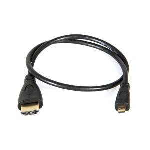 High Speed HDMI 1.4 Cables (Male to Male) - Micro-HDMI (Type D) to Full HDMI (Type A)