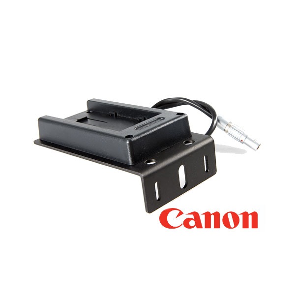 L Bracket Battery Adapter Plates (Battery to 2-Pin Connector) - Canon BP-970 7.2V