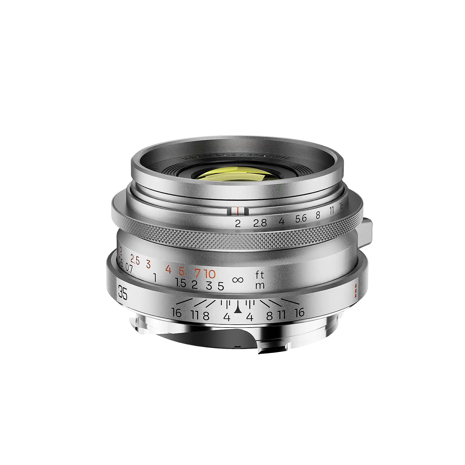 Ksana 35mm f/2 ASPH.��(Silver Chrome / Black Paint)
