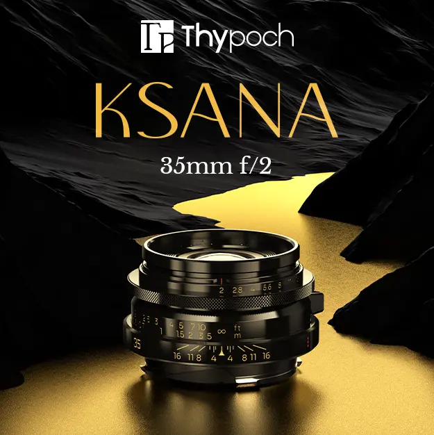 Ksana 35mm f/2 ASPH.��(Silver Chrome / Black Paint)