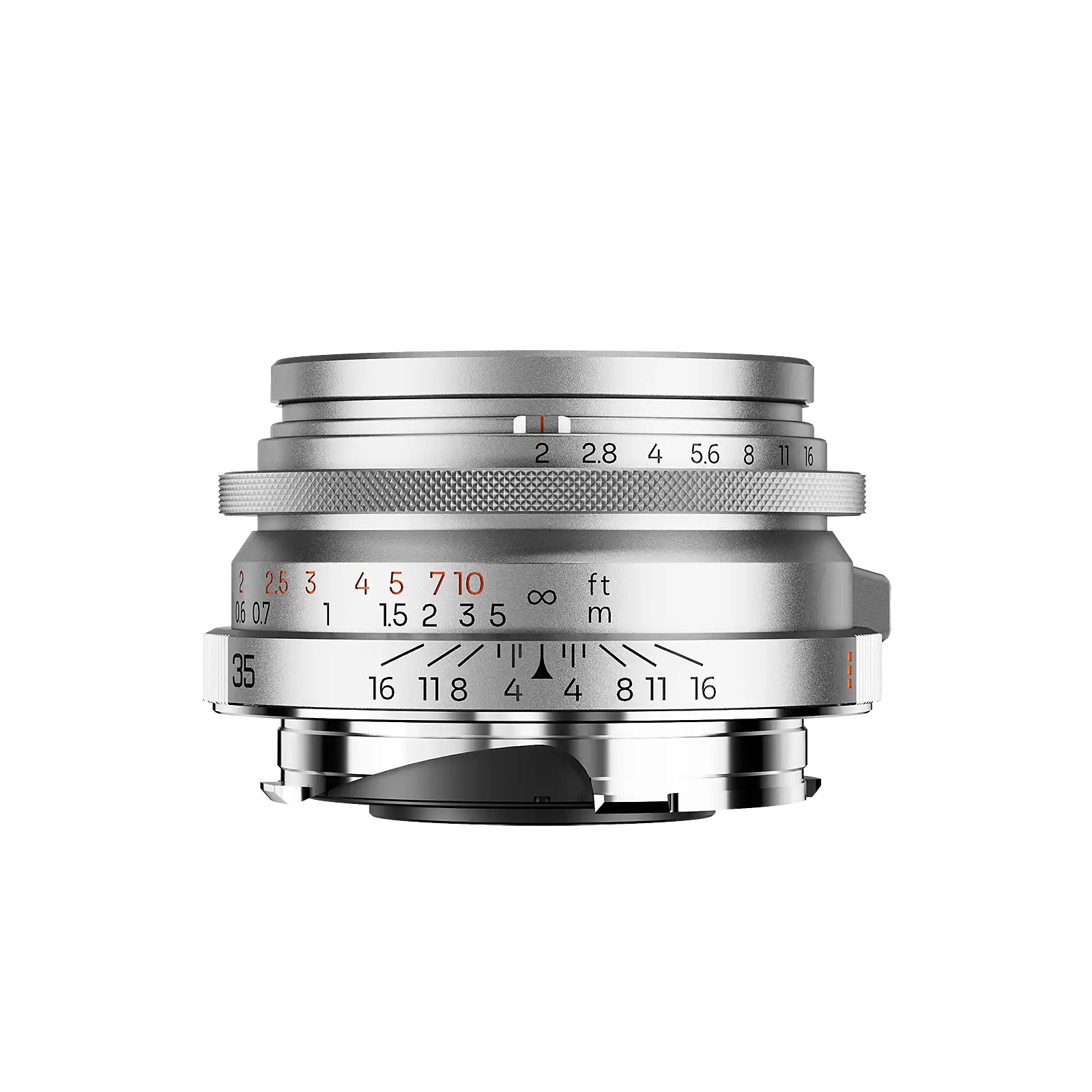 Ksana 35mm f/2 ASPH.��(Silver Chrome / Black Paint)