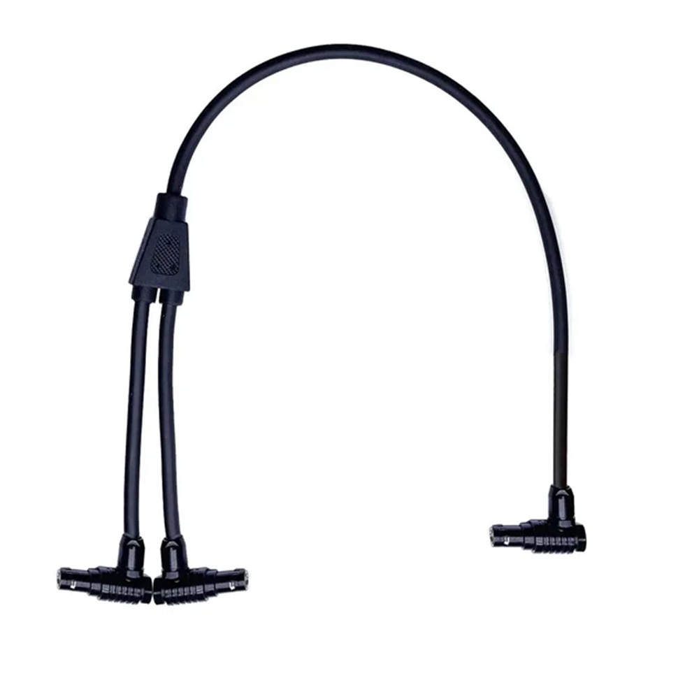 Power Splitter cable 2 pin 0B right angle to 2 pin 0B right angle power cable