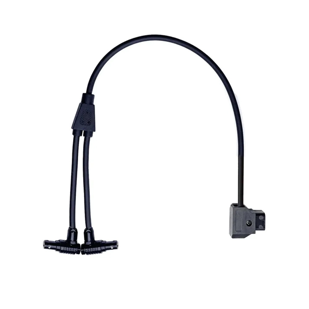 D-Tap Power Splitter cable to double-ended 2 pin 0B right angle power cable