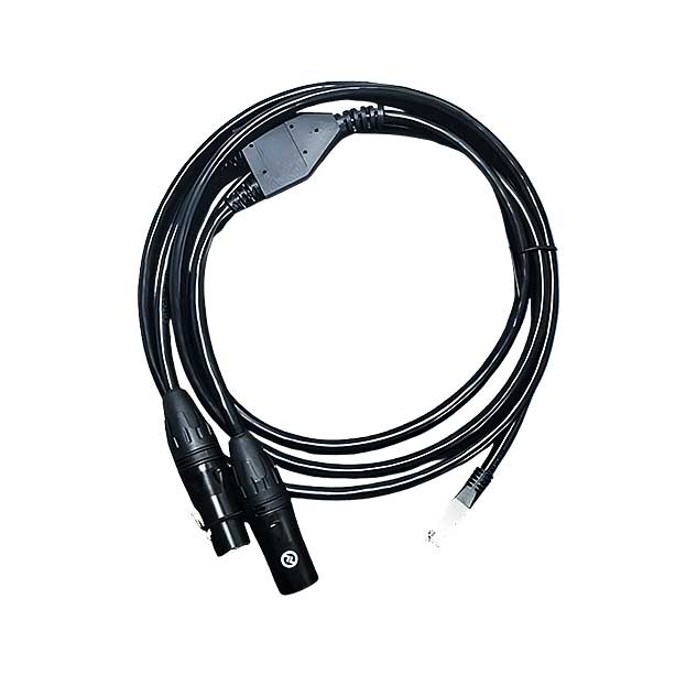 Ethernet to Dual XLR Cable