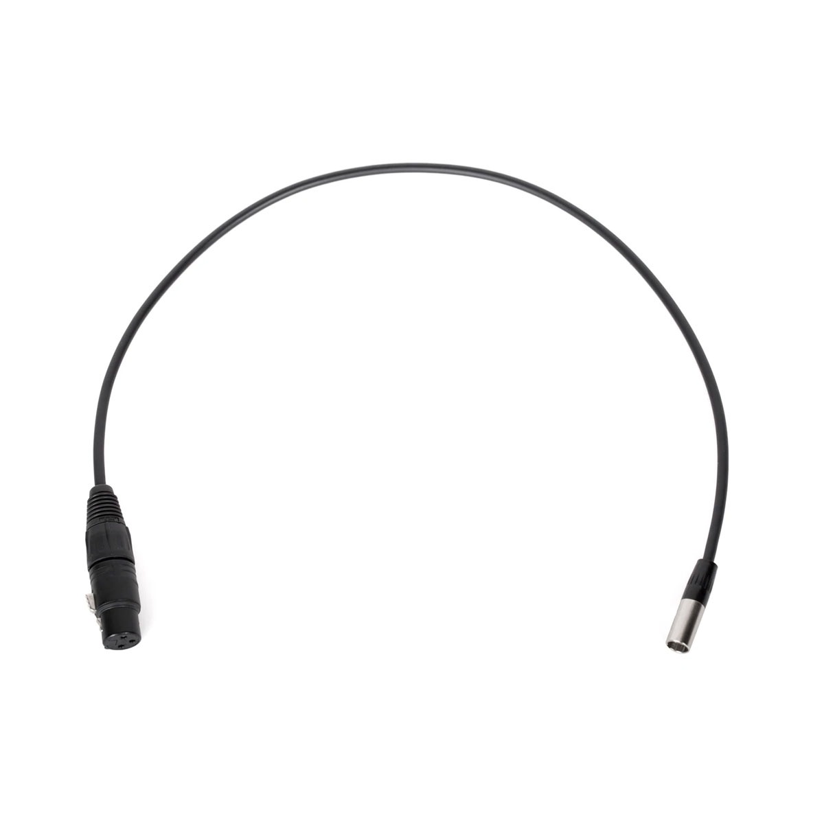Wooden Camera - Mini 3pin XLR Male to Full 3pin XLR Female (20")