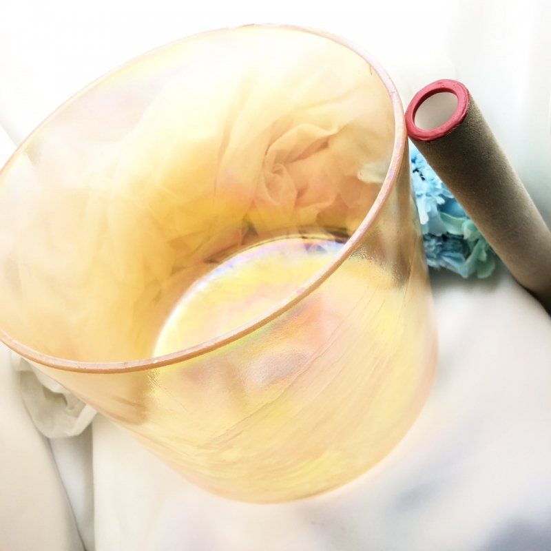 アゼツライト・クローン・ゴッデス　8インチ D#（レ#）+5　クリスタルボウル（クリスタルトーンズ社製）