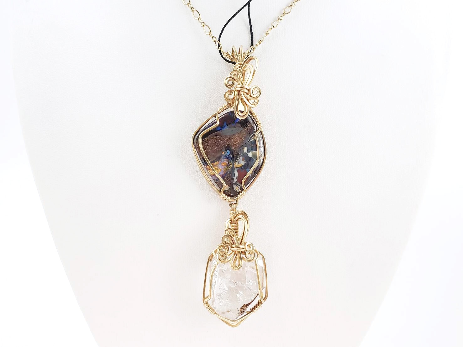 【グランディングする強い生命力】オーストラリアンオパール＆ハーキマーダイヤモンド｜アシュタール