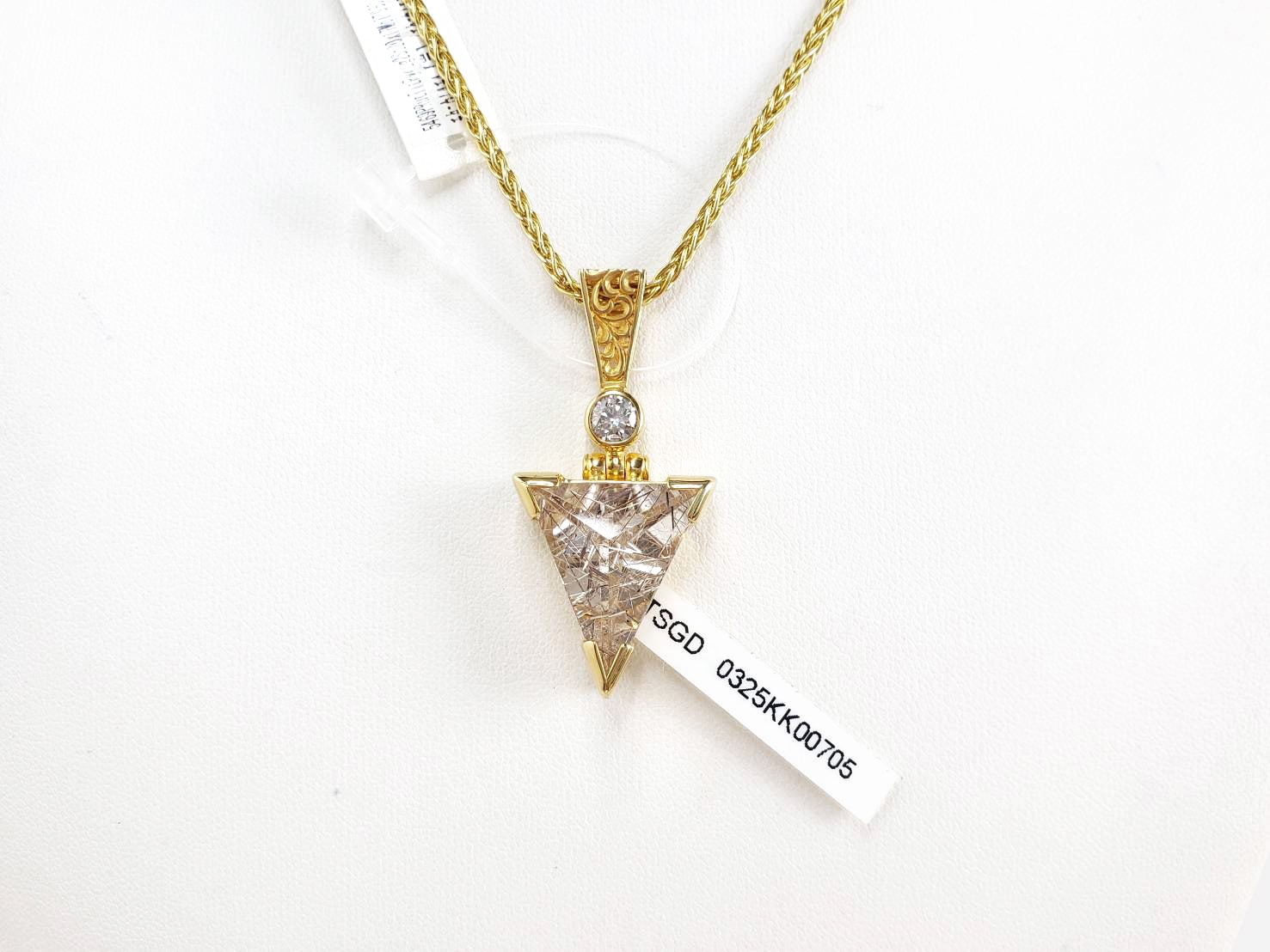 【豊かさの変容】【やり遂げる強さ】チタニウムルチルクォーツ｜ケイトキング 5469