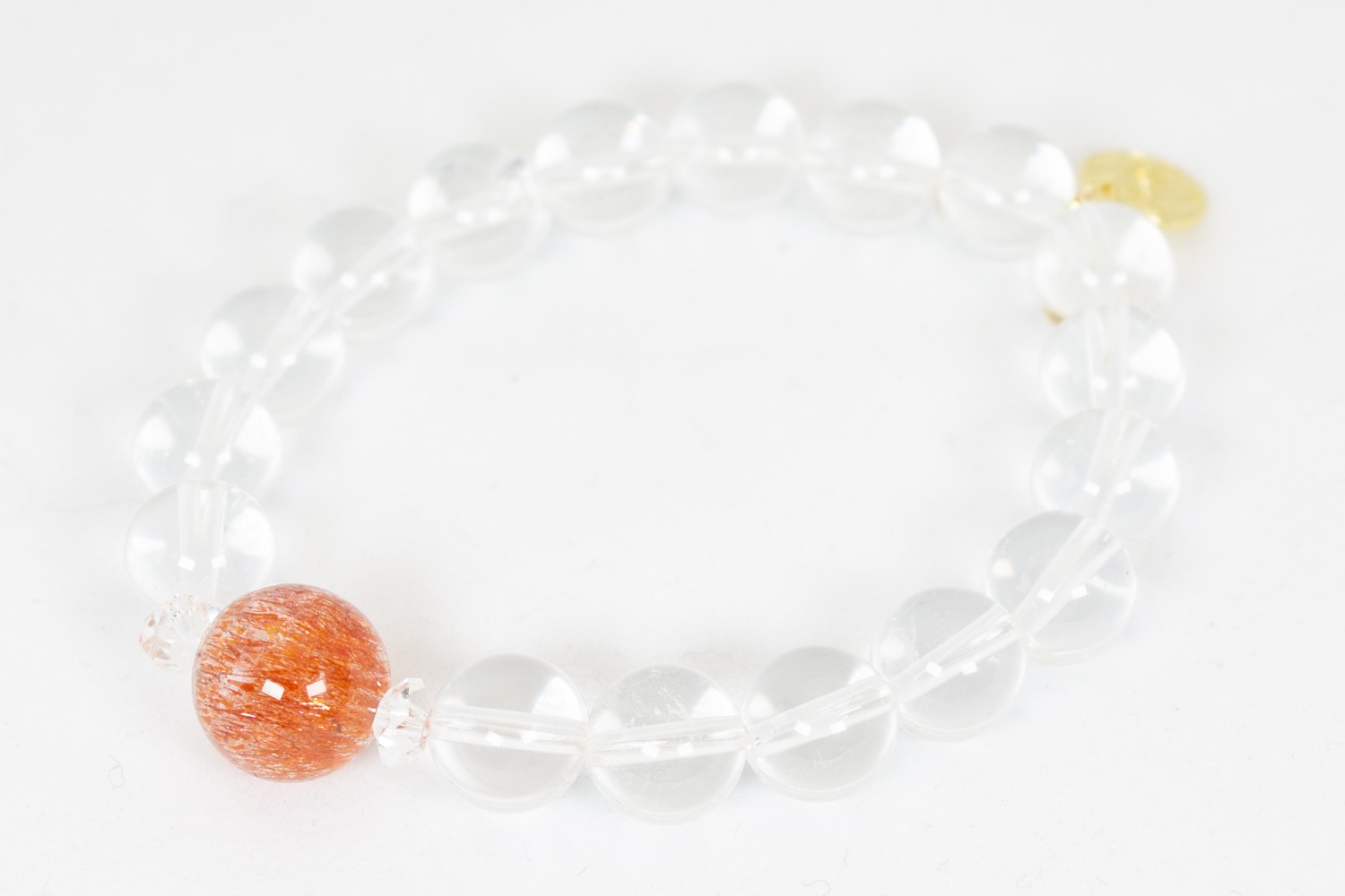 【人生を切り開く！】コロンビアンレムリアン、ファイヤークォーツ　マラージュ 内径16cm