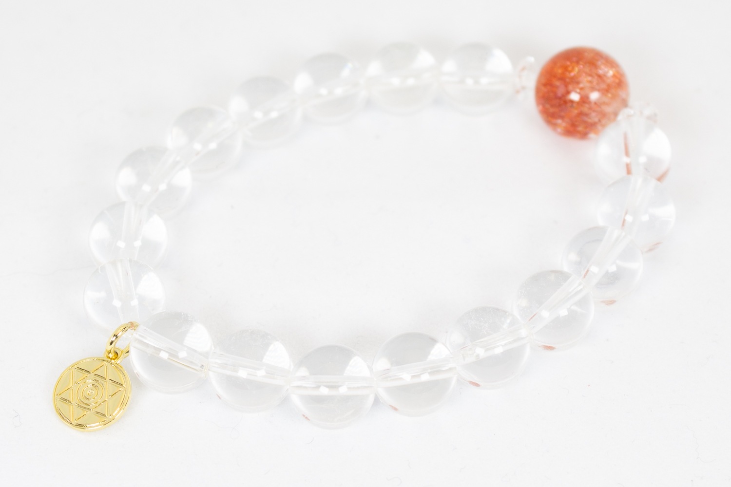 【人生を切り開く！】コロンビアンレムリアン、ファイヤークォーツ　マラージュ 内径16cm