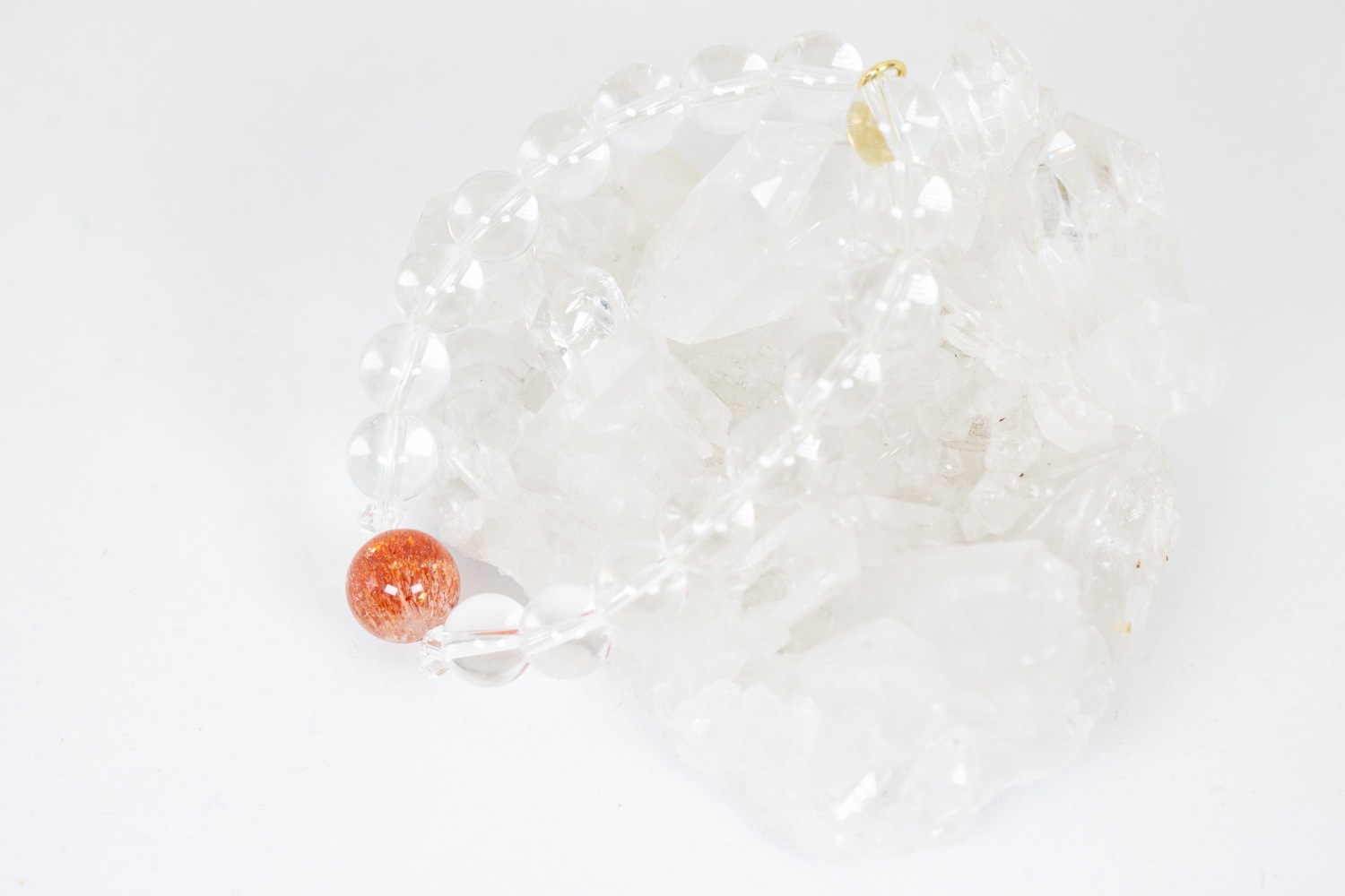 【人生を切り開く！】コロンビアンレムリアン、ファイヤークォーツ　マラージュ 内径16cm