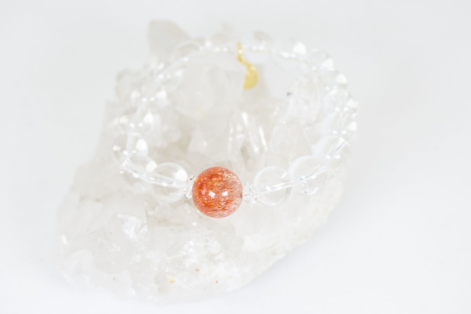 【人生を切り開く！】コロンビアンレムリアン、ファイヤークォーツ　マラージュ 内径16cm