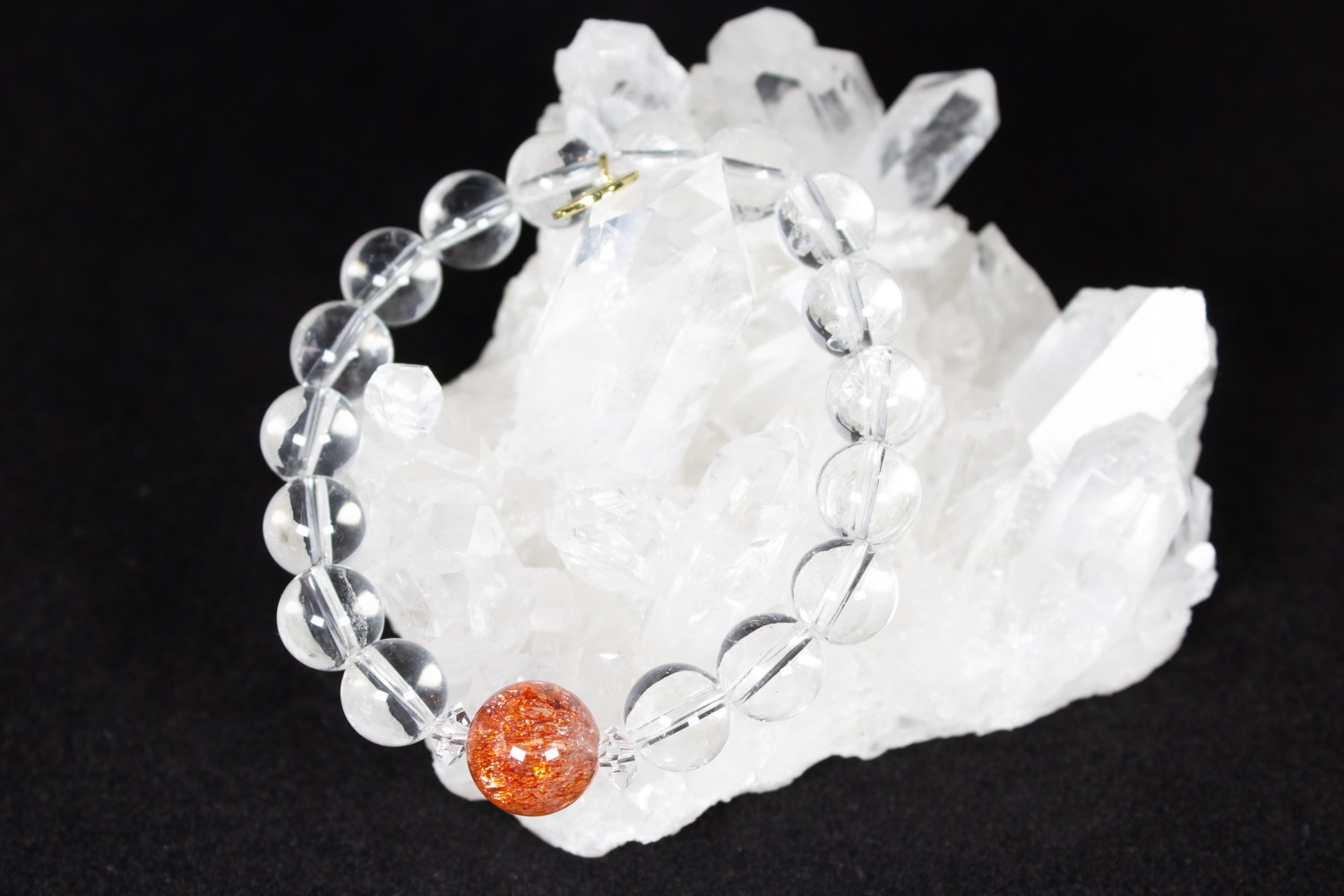 【人生を切り開く！】コロンビアンレムリアン、ファイヤークォーツ　マラージュ 内径16cm